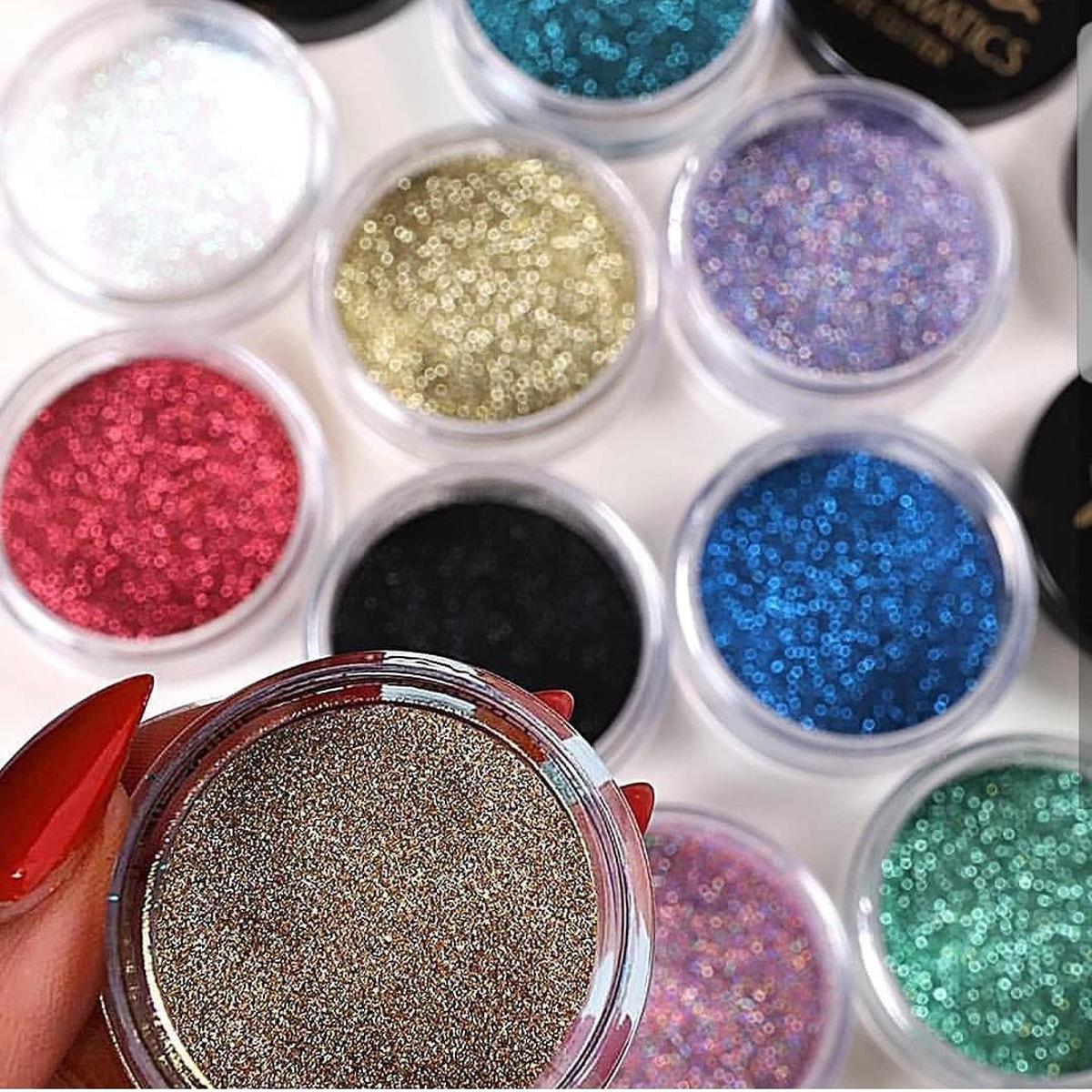 Pack of 6&12 Sparkling Dust Glitter Powder Eyeshadow - 2g Each Pot